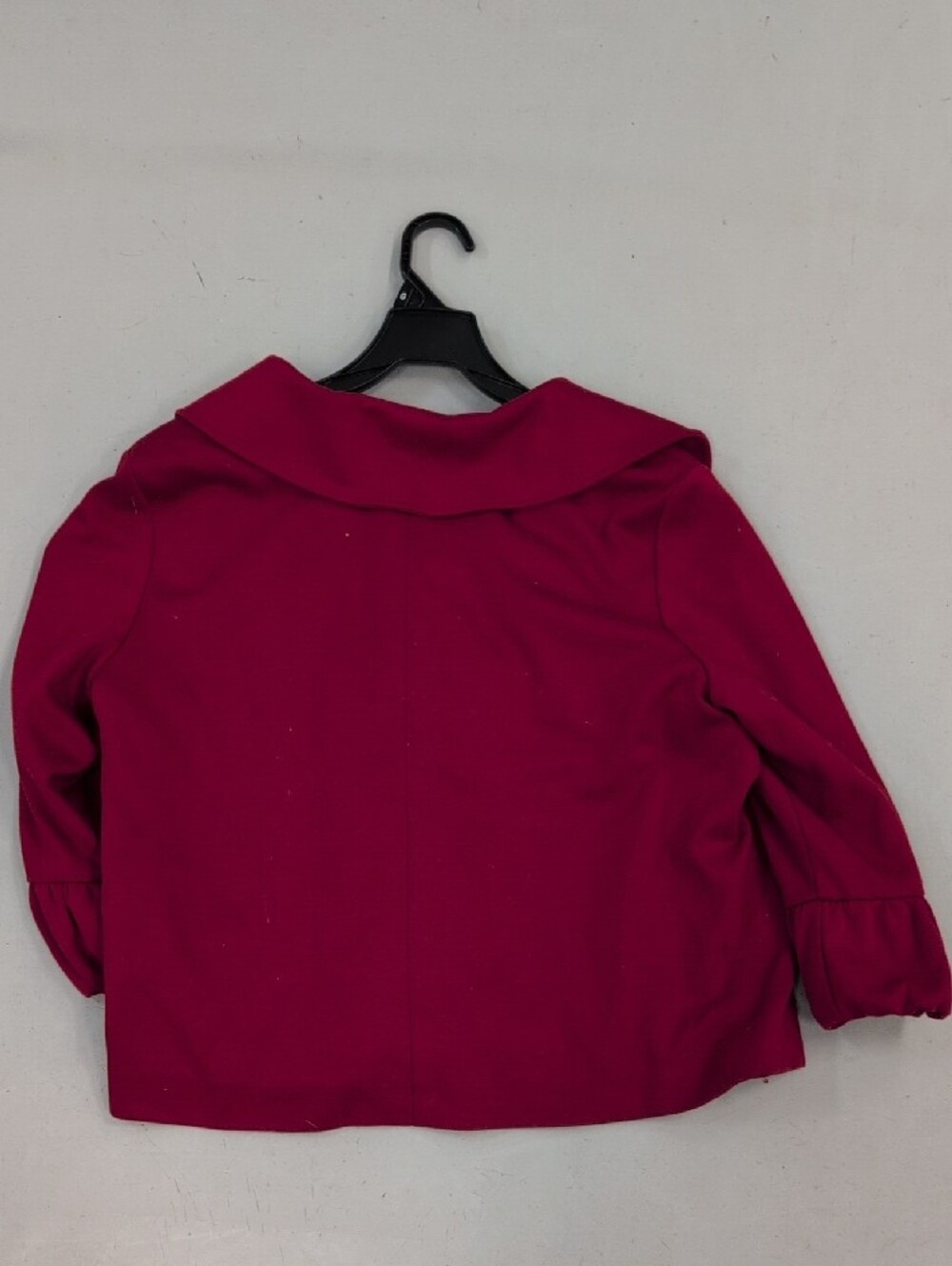 Notations Girls' Raspberry Button-Front Pea Coat - Picture 3 of 4